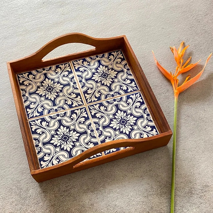 Royal Blue Square Tray - Azure Collection